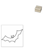 Bat illustratie art stempel (Gestempeld)