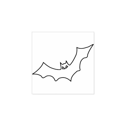 Bat illustratie art stempel (Afrduk)