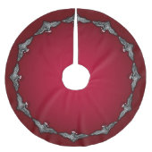 Bat in een kerstmuts kerstboom rok (Voorkant)