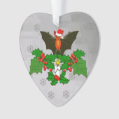 Bat in Holly Ornament (voorkant)