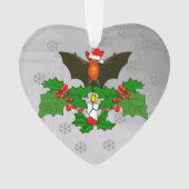 Bat in Holly Ornament (voorkant)