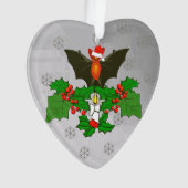 Bat in Holly Ornament (voorkant)