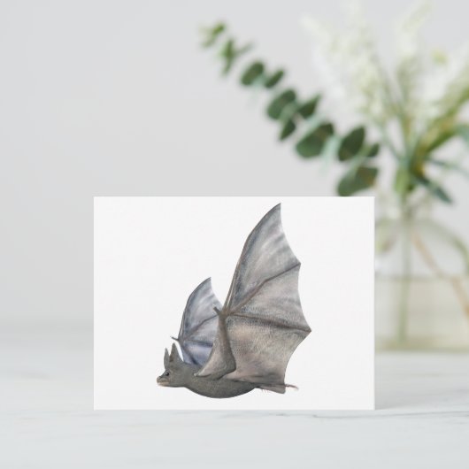 Bat in zij Profiel met Wijzen in Uplag Briefkaart (Staand voorkant)