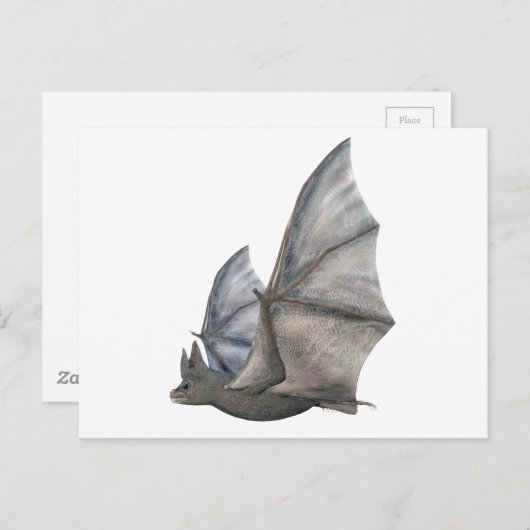 Bat in zij Profiel met Wijzen in Uplag Briefkaart (Voorkant / Achterkant)