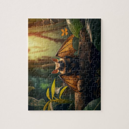 Bat Jigzaag Puzzle - Oerwoud Legpuzzel (Verticaal)