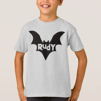 Bat Kinder personaliseren Halloween T-shirt