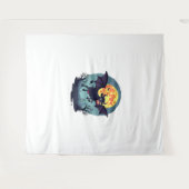 Bat Koe bij middernacht Wandkleed (Voorkant (horizontaal))