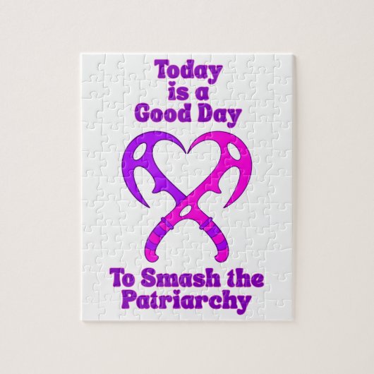 Bat’leth Hart - Verpletter het Patriarchaat Legpuzzel (Verticaal)