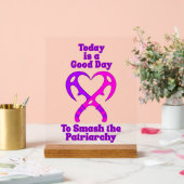 Bat’leth Heart - Smash the Patriarchy Acryl Bord (Huwelijk)