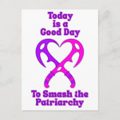 Bat’leth Heart - Smash the Patriarchy Briefkaart (Voorkant)