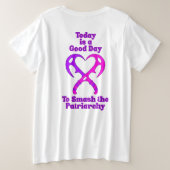 Bat’leth Heart - Smash the Patriarchy Grote Maat T-shirt (Design achterkant)