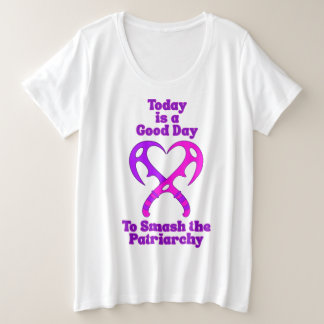 Bat’leth Heart - Smash the Patriarchy Grote Maat T-shirt