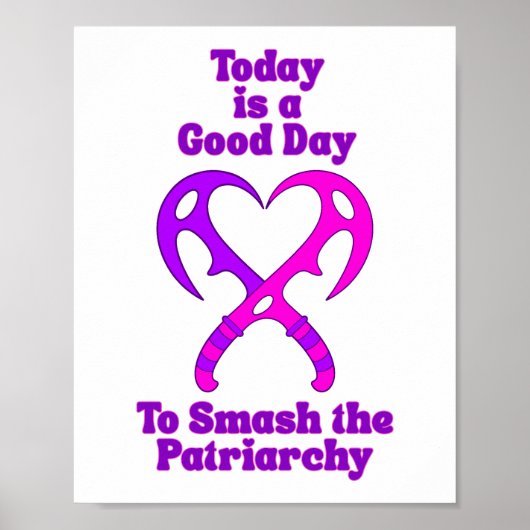 Bat’leth Heart - Smash the Patriarchy Poster (Voorkant)