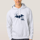 Bat Logo brandt in vleermuizen Hoodie (Voorkant)