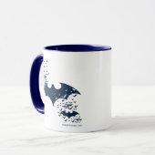 Bat Logo brandt in vleermuizen Mok (Voorkant links)