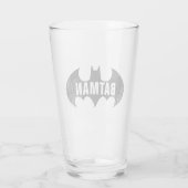 Bat Logo met Gotham Etching Glas (Achterkant)