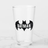 Bat Logo met Gotham Etching Glas (Voorkant)