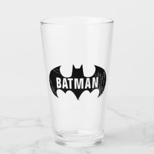 Bat Logo met Gotham Etching Glas