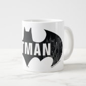 Bat Logo met Gotham Etching Grote Koffiekop (Voorkant rechts)