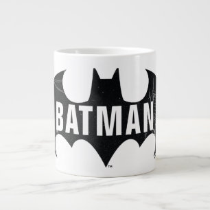 Bat Logo met Gotham Etching Grote Koffiekop