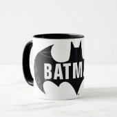 Bat Logo met Gotham Etching Mok (Voorkant links)