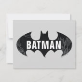 Bat Logo met Gotham Etching Notitiekaartje (Voorkant)