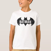 Bat Logo met Gotham Etching T-shirt (Voorkant)