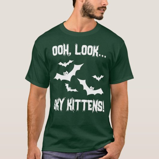 Bat Lover Sky Kittens Bats Lover Cute Funny T-shirt (Voorkant)