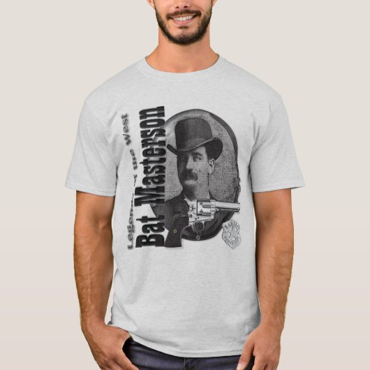 Bat Masterson Legendary Lawman Deluxe T shirt (Voorkant)