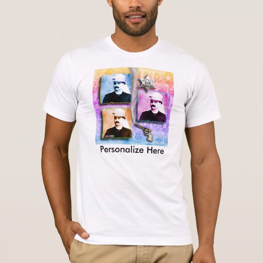 Bat Masterson Pop Art T-shirt (Voorkant)