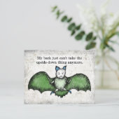 Bat met een slecht Briefkaart achteraan (Staand voorkant)