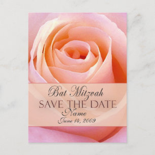 Bat Mitswa aanpassen Save the Date Briefkaart