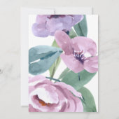 Bat Mitswa Bloemenuitnodiging Kaart (Achterkant)