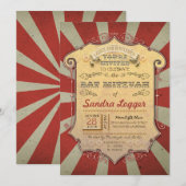 Bat Mitswa Carnaval of Circus Kaart (Voorkant / Achterkant)