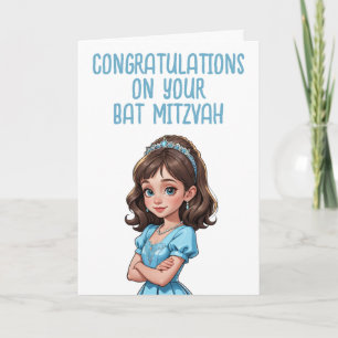 bat mitswa felicitatiekaarten kaart