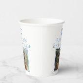 Bat Mitswa Foto Blauwe Ster van David Party Papieren Bekers (Rechts)