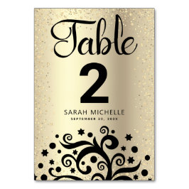 Bat Mitswa Gold Foil Tree of Life Zwart Script Kaart