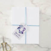 Bat Mitswa Mooie Bloemenster van David bedankt Cadeaulabel (Met Touw)