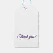 Bat Mitswa Mooie Bloemenster van David bedankt Cadeaulabel (Achterkant)