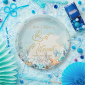 Bat Mitswa onder het Zee Beach 12e 13e verjaardag Papieren Bordje (Feest)