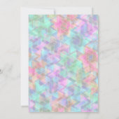 Bat Mitswa Paarse en Roze Davidster Kaart (Achterkant)