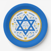 Bat Mitswa Papieren Borden. Gepersonaliseerd Bordje (Voorkant)