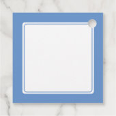 Bat Mitswa Party Lichtblauwe Davidsster Bedankjes Labels (Achterkant)