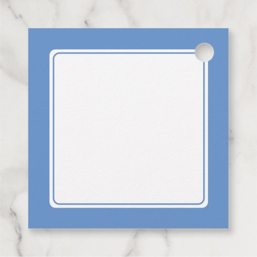 Bat Mitswa Party Lichtblauwe Davidsster Bedankjes Labels (Achterkant)