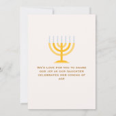 Bat mitswa uitnodiging: Bloemen, torah Kaart (Achterkant)