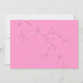 Bat Mitswa Uitnodiging Gabriella Roze Bloemen (Achterkant)