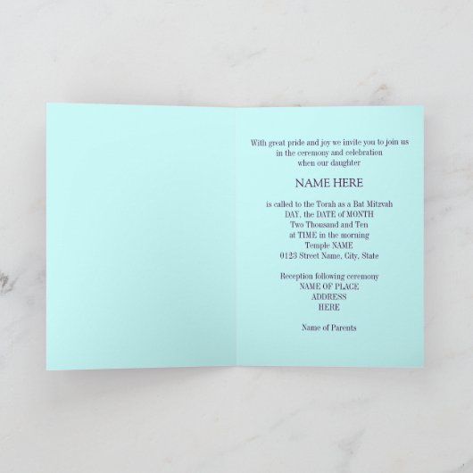 Bat Mitzvah (Binnen)