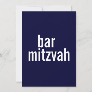 Bat Mitzvah aankondigingen {Navy Blue}
