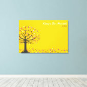 Bat Mitzvah-aanmeldkaart Canvas Afdruk (Insitu (Houten vloer))