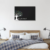 Bat Mitzvah-aanmeldkaart Canvas Afdruk (Insitu (Slaapkamer))